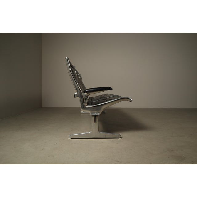 Herman Miller Tandem Sling Bench by Charles & Ray Eames for from Herman Miller, 1960s For Sale - Image 4 of 16