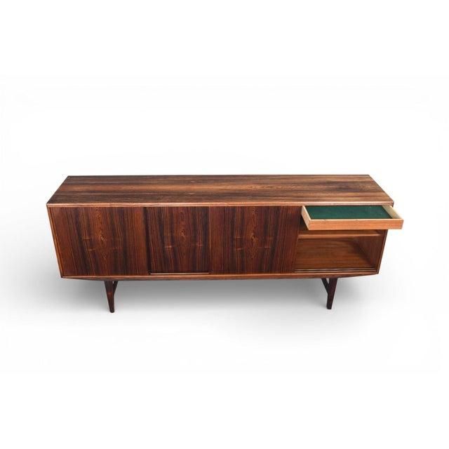 Mid 20th Century Low Brazilian Rosewood Credenza by E.W. Bach, Attributed For Sale In San Francisco - Image 6 of 12