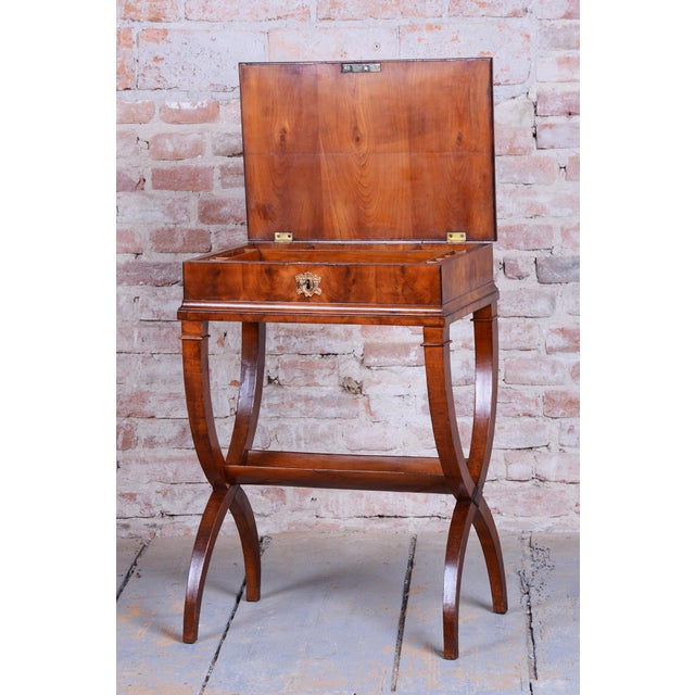Biedermeier Sewing Table in Cherry by J. Danhauser, Austria, 1820s For Sale - Image 9 of 15