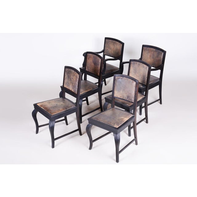 Black Dining Chairs attributed to Otto Prutscher, 1890s, Set of 6 For Sale - Image 16 of 18