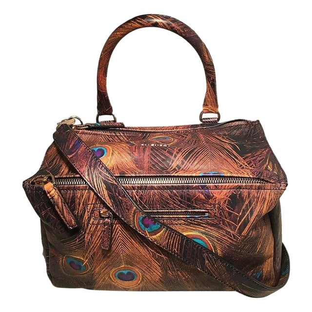 Givenchy Pandora Peacock Leather Shoulder Bag For Sale