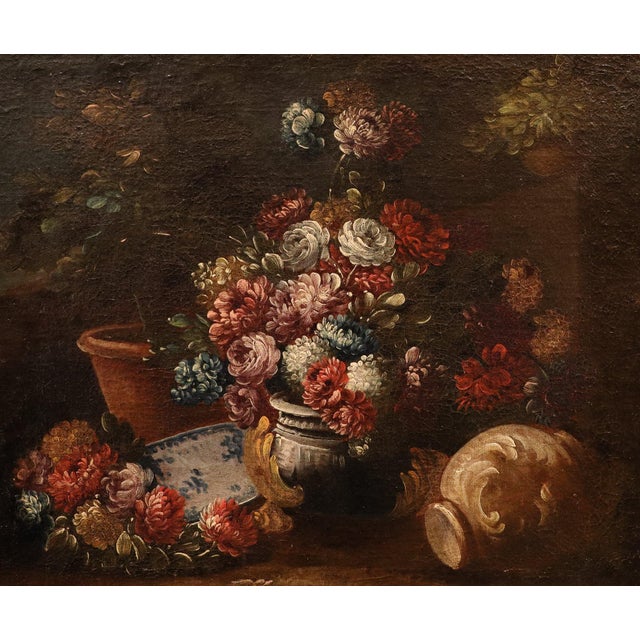 Francesco Lavagna, Still Life, 1720, Oil on Canvas, Framed For Sale - Image 8 of 13