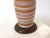 Burnt Umber Mid Century Ceramic Table Lamp in the Style of Bitossi For Sale - Image 8 of 12