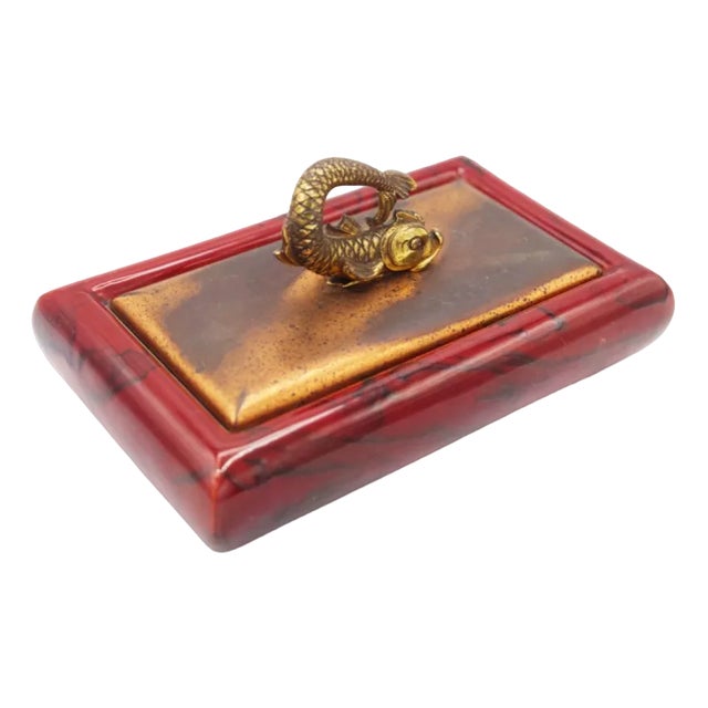 Vintage Cigar Holder with Lid by Giorgio Tura, 1950s For Sale