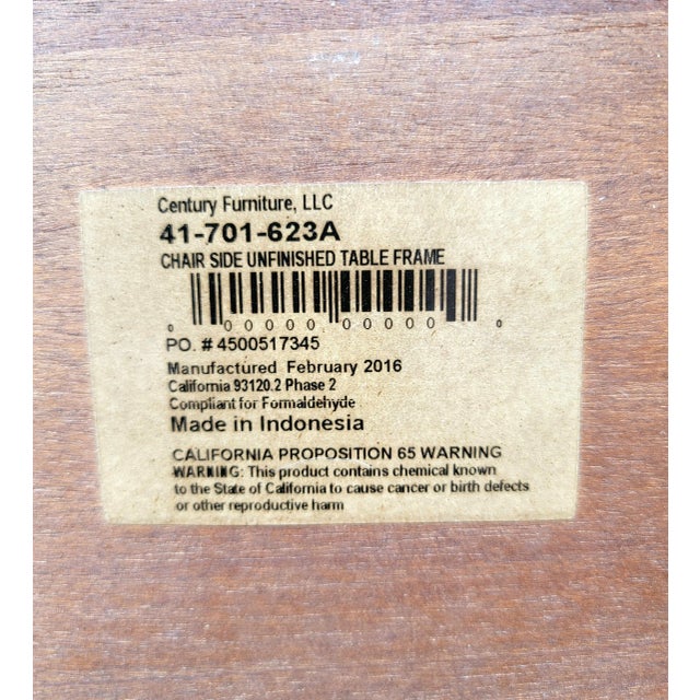Century Furniture Paragon Club Decoeur Mahogany Solids Chairside Table For Sale - Image 9 of 10