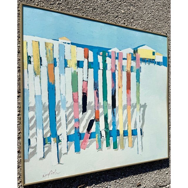 This is an offset print of the painting "Rainbow Beach" by American artist Dan Poole. The original artwork was created in...
