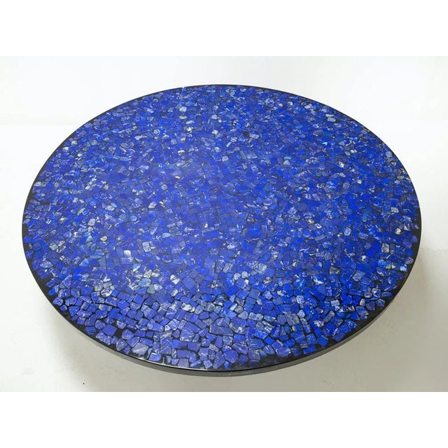 Lapis Lazuli Coffee Table by Etienne Allemeersch, 1970s, in Flawless conditions. Designed 1970 to 1979 This piece has an...
