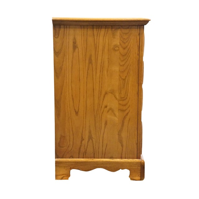 Link Taylor Countryside Collection Solid Oak Early American Rustic 55" Double Dresser 6602 For Sale - Image 13 of 14