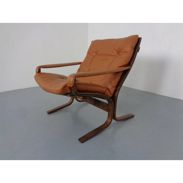 Mid-Century Modern Siesta Table and Leather Chairs by Ingmar Relling for Westnofa, Norway, 1960s, Set of 3 For Sale - Image 9 of 18