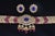 Late 20th Century Natural 121.63Cts Tanzanite Uncut Diamond Pearl Ruby Tourmaline Solid 18k Gold Choker Necklace & Earrings Set, 3 Pieces For Sale - Image 4 of 12