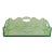 Modern Queen Anne Green Lucite Tray For Sale - Image 3 of 4