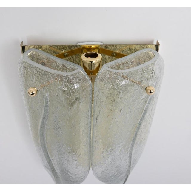 Metal Brass and Murano Glass Wall Sconce from Doria, Germany, 1960s For Sale - Image 7 of 15