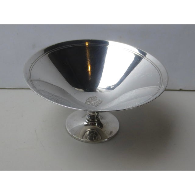 Tiffany & Co. round compote. Vintage 1940s. The measurements are 5.4" in diameter and 2.9" tall. Hallmarked Tiffany & Co....