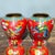 1900 - 1909 Pair of Vintage Chinese Cloisonné Enamel "Dragon & Phoenix" Covered Jars With "Xuan" Mark For Sale - Image 5 of 9