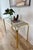 Hollywood Regency Brass Console Table With Smoked Glass Top and Waterfall Edges For Sale In Portland, OR - Image 6 of 9