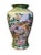 Japanese Vintage Chinoiserie Vase in Green & Gold For Sale - Image 3 of 10