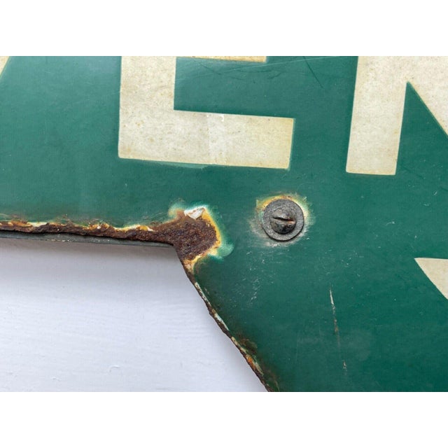 Wood Original 1940's Mid Century Southern Railway Enamel Target Sign “Dover Priory” – British Railwayana For Sale - Image 7 of 12