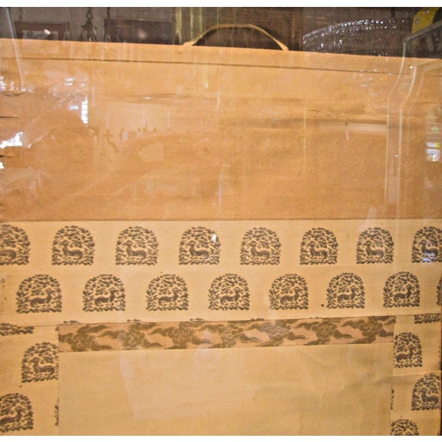 Pair of Large Antique Japanese Scrolls Signed Toso Mitsunori in Custom Frames For Sale - Image 11 of 14