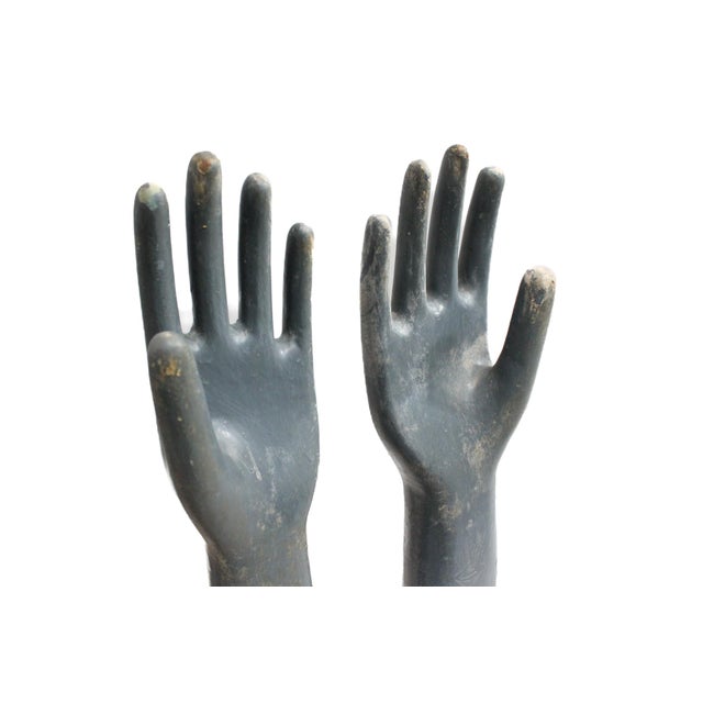 Wood Hand Dark Gray For Sale - Image 7 of 11