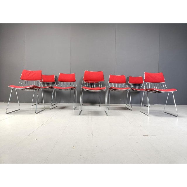 1970s Dining Chairs by Rudi Verelst for Novalux, 1970s, Set of 8 For Sale - Image 5 of 12
