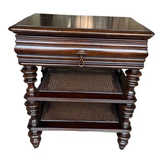Tommy Bahama Solid Wood Bedside Table For Sale