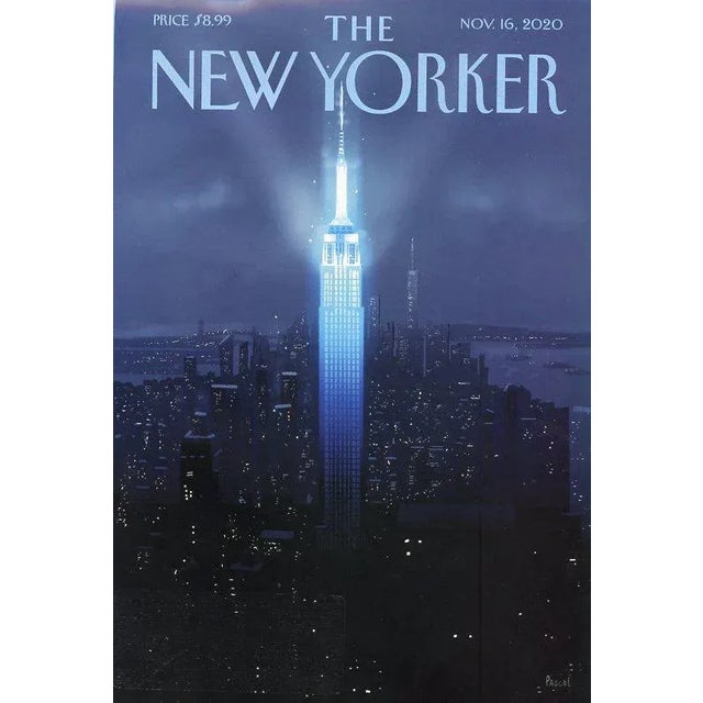 Original vintage New Yorker magazine cover dated November 16, 2020 featuring a New York City theme. Based on an...