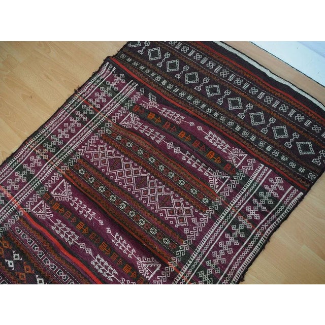 Vintage Tribal Nomadic Beluch Kilim Rug, Afghanistan, 1930s For Sale - Image 6 of 12