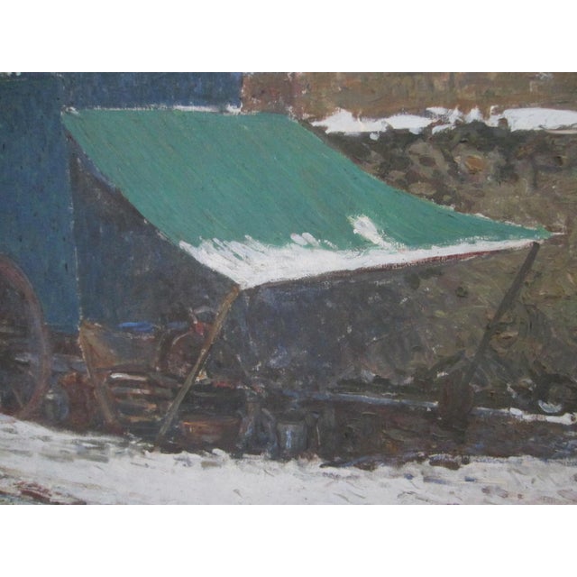 1930s Fernand Alexis Lambert Impressionist FrenchCountry Signed Oil on Canvas Original Frame For Sale - Image 13 of 18