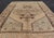 Mid 20th Century Mid 20th Century Geometric Tribal Vintage Turkish Oushak Rug in Brown Cream Light Blue and Tan For Sale - Image 5 of 13