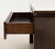 Modern White Glass and Mahogany Side Tables, Pair For Sale In New York - Image 6 of 7