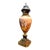 French Style Blue Porcelain Vase With Napoleonic Scene, Gold Leaf & Bronze Accents For Sale