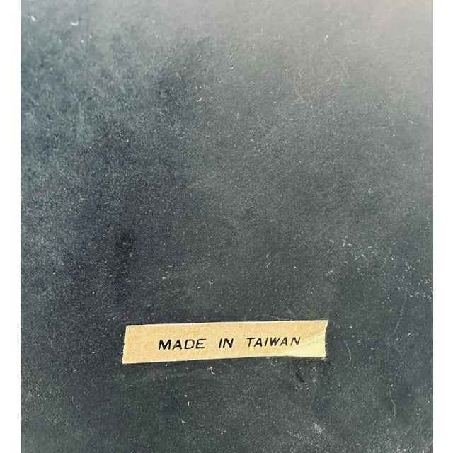 Vintage Asian Floral Lacquer Pedestals - a Pair For Sale - Image 11 of 12