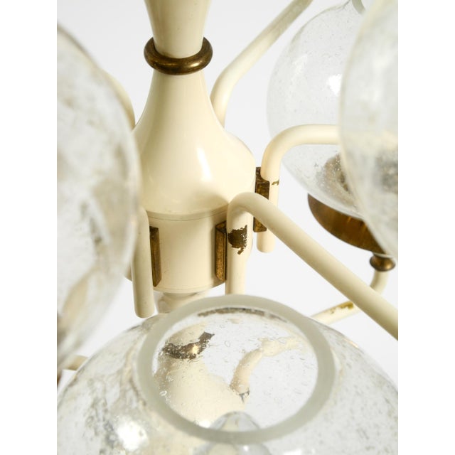 Large Brass and Glass Tulip Hanging Lamp by Hans Agne Jakobsson, 1960s For Sale - Image 11 of 18