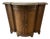 Vintage Baker Furniture Walnut Wood Demilune Console or Bar Cabinet For Sale