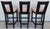 Wood Donghia Margarita Bar Counter Stools Set of 3 For Sale - Image 7 of 12