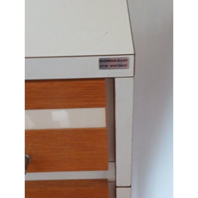 Maker: g. Borgeaud & cie period: 1960 to 1969 country of origin: france ​this sleek industrial filing cabinet was produced...