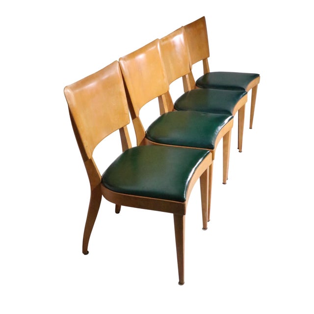 Set of Four Mid 20th Century Heywood Wakefield Dining Chairs M -555a For Sale - Image 12 of 13