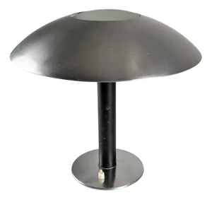 Leather Table Lamp by Metalarte, 1962