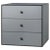 Metal 49 Dark Grey Frame Box with 3 Drawers by Lassen For Sale - Image 7 of 7