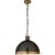 Hicks Extra Large Pendant in Bronze and Hand-Rubbed Antique Brass with Acrylic Diffuser Designer: Thomas O'Brien Canopy:...