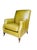 Vintage Cr Laine Olive Green Leather Lounge Chair & Ottoman | George Smith Style For Sale - Image 11 of 18