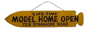 Vintage Model Home Sign
