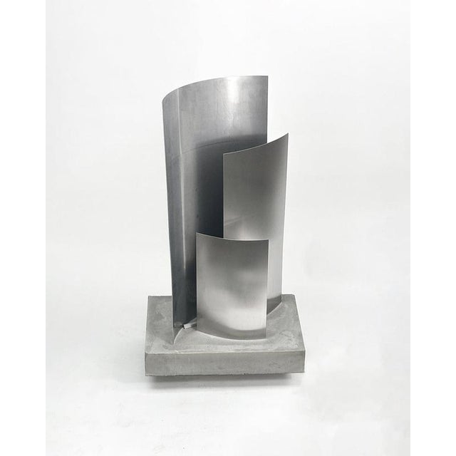 Unique essenz floor lamp in concrete, steel and aluminium by case studios. One of a kind. Dimensions: w 57 x d 41 x h 100...
