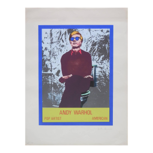 John Brower, Vintage 1960s Andy Warhol Photo Silkscreen Serigraph Pop Art
