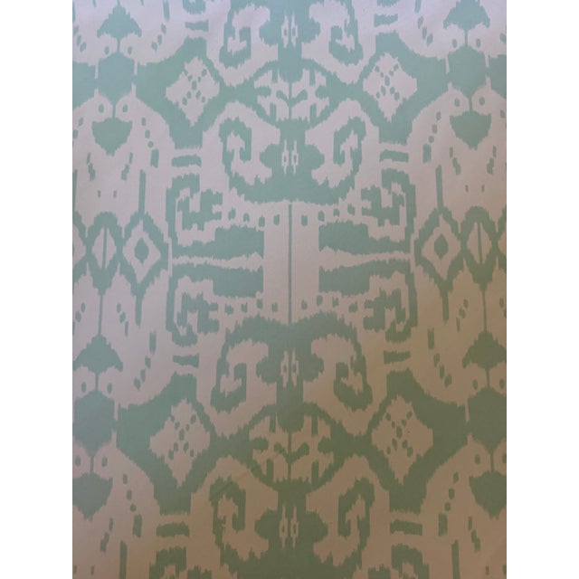 China Seas Fabric: Island Ikat Pale Aqua on White Suncloth (Outdoor) 10 1/2 Yards An incredible, large-scale,...