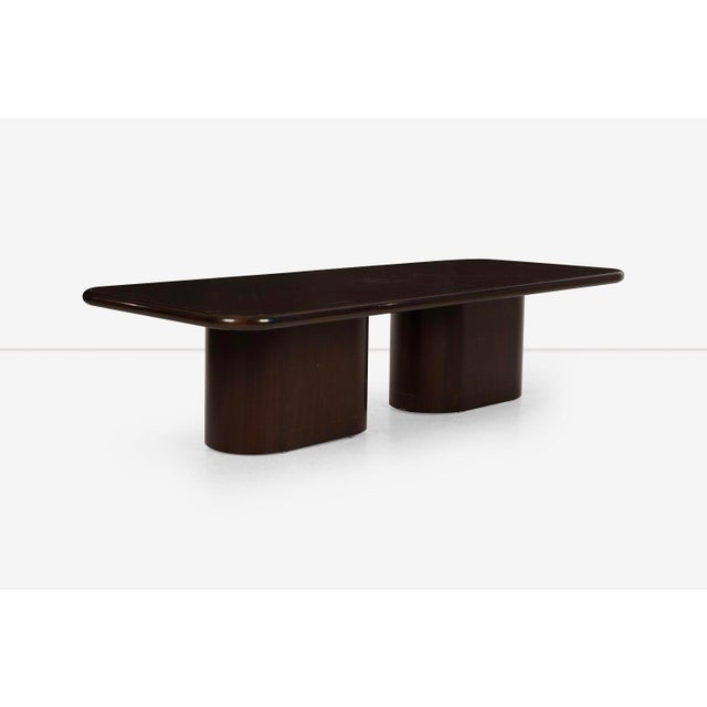 Roger Lee Sprunger for Dunbar – Double Pedestal Dining or Conference Table A striking 120" long table designed by Roger...