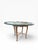 French Provincial Vintage French Provincial Style 48” Glass-Top Dinette Set With Caned Table Base – Set of 5 For Sale - Image 3 of 10