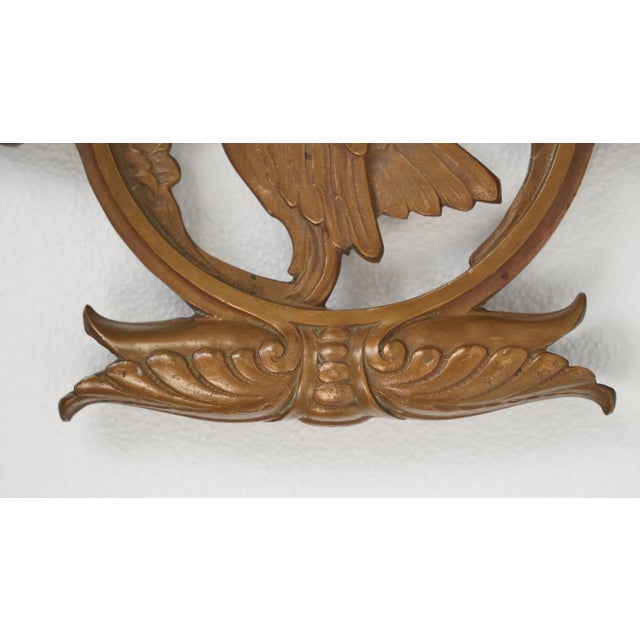 Mid 20th Century Reclaimed Ornate Bronze Swan Piece For Sale - Image 9 of 11