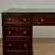 Victorian Antique English Double Pedestal Leather Top Desk For Sale - Image 3 of 14