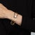 Antique Convertible Ring to Bracelet Folding Book 14k Gold Enamel Diamond 6.75" For Sale - Image 9 of 9